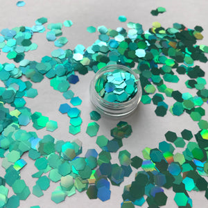 6mm TURQUOISE CHUNKY GLITTER