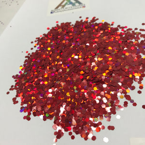 2mm Holographic Red