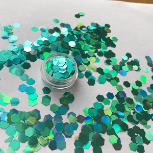 6mm TURQUOISE CHUNKY GLITTER