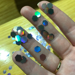 6mm HOLOGRAPHIC SILVER